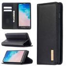 For Samsung Galaxy S10 2 in 1 Detachable Magnetic Horizontal Flip Genuine Leather Case with Holder & Card Slots & Wallet(Black) - 1