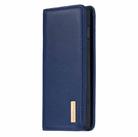 For Samsung Galaxy S10 2 in 1 Detachable Magnetic Horizontal Flip Genuine Leather Case with Holder & Card Slots & Wallet(Blue) - 2