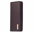 For Samsung Galaxy S20+ 2 in 1 Detachable Magnetic Horizontal Flip Genuine Leather Case with Holder & Card Slots & Wallet(Dark Brown) - 2