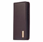 For Samsung Galaxy S20 2 in 1 Detachable Magnetic Horizontal Flip Genuine Leather Case with Holder & Card Slots & Wallet(Dark Brown) - 2