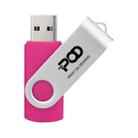 POD Colorful Metal Rotating USB 2.0 Flash Drive Print On Your Demand, Memory:128GB(Rose Red) - 1