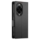 For Huawei nova 14 Pro Side Buckle Magnetic Frosted Leather Phone Case(Black) - 3