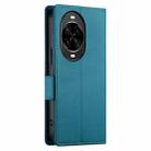 For Huawei nova 14 Pro Side Buckle Magnetic Frosted Leather Phone Case(Blue) - 3