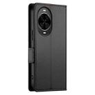 For Huawei nova 14 Side Buckle Magnetic Frosted Leather Phone Case(Black) - 3