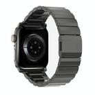 For Apple Watch 46mm / 49mm / 45mm / 44mm Norman Clasp One-Bead Stainless Steel Watch Band(Tin Color) - 2