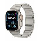 For Apple Watch 46mm / 49mm / 45mm / 44mm Bamboo Norman Buckle Pure Titanium Watch Band(Titanium) - 1