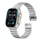 For Apple Watch 46mm / 49mm / 45mm / 44mm Bamboo Norman Buckle Pure Titanium Watch Band(Silver) - 2