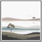 Scenery Decorative Painting with PS Frame Print On Your Demand, Size:60x60cm - 1
