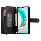 For Huawei nova 14 Nine Card-slot Zipper Wallet Bag Leather Phone Case(Black) - 3