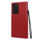 For Samsung Galaxy Note20 Ultra Tree & Cat Pattern Pressed Printing Horizontal Flip PU Leather Case with Holder & Card Slots & Wallet & Lanyard(Red) - 3