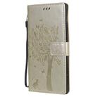 For Samsung Galaxy Note20 Ultra Tree & Cat Pattern Pressed Printing Horizontal Flip PU Leather Case with Holder & Card Slots & Wallet & Lanyard(Gold) - 2