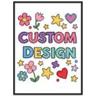 Child Drawing Decorative Painting with PS Frame Print On Your Demand, Size:15x20cm - 1
