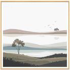 Scenery Decorative Painting with Aluminum Alloy Frame Print On Your Demand, Size:40x40cm - 1