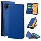 For Huawei P40 Lite Strong Magnetism Liquid Feel Horizontal Flip Leather Case with Holder & Card Slots & Wallet(Blue) - 1