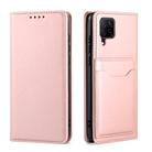 For Huawei P40 Lite Strong Magnetism Liquid Feel Horizontal Flip Leather Case with Holder & Card Slots & Wallet(Rose Gold) - 2