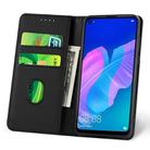 For Huawei P40 Lite E Strong Magnetism Liquid Feel Horizontal Flip Leather Case with Holder & Card Slots & Wallet(Black) - 3