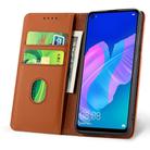 For Huawei Y7p Strong Magnetism Liquid Feel Horizontal Flip Leather Case with Holder & Card Slots & Wallet(Brown) - 3