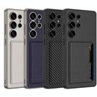 For Samsung Galaxy S25 Ultra 5G GKK Ultra-thin Leather Card Slots Phone Case With Magnetic Holder(Black) - 2