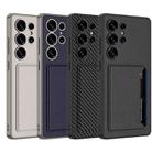 For Samsung Galaxy S25 Ultra 5G GKK Ultra-thin Leather Card Slots Phone Case With Magnetic Holder(Titanium Gray) - 2