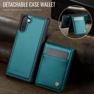 For Samsung Galaxy Note10 JEEHOOD J06 British Style RFID MagSafe Card Bag PU Phone Case(Green) - 2