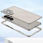 For Samsung Galaxy S25 Ultra 5G GKK Built-in MagSafe Leather Full Coverage Phone Case(Black) - 3