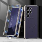 For Samsung Galaxy S25 Ultra 5G GKK Built-in MagSafe Leather Full Coverage Phone Case(Purple) - 1