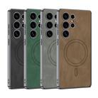 For Samsung Galaxy S25 Ultra 5G GKK Plating Leather Built-in MagSafe Frosted Phone Case(Black) - 2