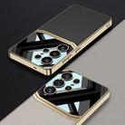 For Samsung Galaxy S25 Ultra 5G GKK Plating TPU + Leather Lens Protection Full Coverage Phone Case(Titanium Gray) - 3