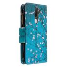 For OPPO A5 (2020) Colored Drawing Pattern Zipper Horizontal Flip Leather Case with Holder & Card Slots & Wallet(Plum Blossom) - 3
