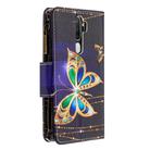 For OPPO A5 (2020) Colored Drawing Pattern Zipper Horizontal Flip Leather Case with Holder & Card Slots & Wallet(Big Butterfly) - 3