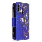 For OPPO A31 (2020) Colored Drawing Pattern Zipper Horizontal Flip Leather Case with Holder & Card Slots & Wallet(Purple Butterfly) - 3