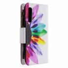 For OPPO Find X2 Neo / OPPO Reno 3 Pro Colored Drawing Pattern Zipper Horizontal Flip Leather Case with Holder & Card Slots & Wallet(Sun Flower) - 3