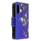 For OPPO Find X2 Neo / OPPO Reno 3 Pro Colored Drawing Pattern Zipper Horizontal Flip Leather Case with Holder & Card Slots & Wallet(Purple Butterfly) - 3