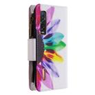 For OPPO Find S2 Pro Colored Drawing Pattern Zipper Horizontal Flip Leather Case with Holder & Card Slots & Wallet(Sun Flower) - 3