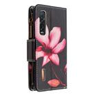For OPPO Find S2 Pro Colored Drawing Pattern Zipper Horizontal Flip Leather Case with Holder & Card Slots & Wallet(Lotus) - 3