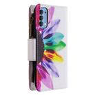 For OPPO Reno 4 5G Colored Drawing Pattern Zipper Horizontal Flip Leather Case with Holder & Card Slots & Wallet(Sun Flower) - 3