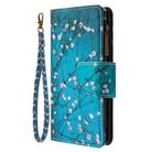 For OPPO Reno 4 5G Colored Drawing Pattern Zipper Horizontal Flip Leather Case with Holder & Card Slots & Wallet(Plum Blossom) - 2