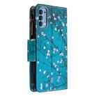 For OPPO Reno 4 5G Colored Drawing Pattern Zipper Horizontal Flip Leather Case with Holder & Card Slots & Wallet(Plum Blossom) - 3