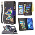 For OPPO Reno 4 5G Colored Drawing Pattern Zipper Horizontal Flip Leather Case with Holder & Card Slots & Wallet(Big Butterfly) - 1