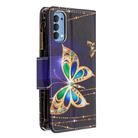 For OPPO Reno 4 5G Colored Drawing Pattern Zipper Horizontal Flip Leather Case with Holder & Card Slots & Wallet(Big Butterfly) - 3