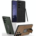 For Samsung Galaxy S25 Ultra 5G GKK Skin Feel Leather Fold Holder Phone Case(Gray) - 2