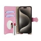 For Nokia G42 / G310 Crossbody Chain Fishtail Litchi Leather Phone Case(Pink) - 3