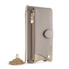 For Asus Zenfone 9 / Zenfone 10 Crossbody Chain Fishtail Litchi Leather Phone Case(Grey) - 2