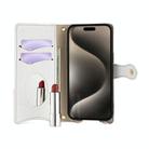 For Asus Zenfone 9 / Zenfone 10 Crossbody Chain Fishtail Litchi Leather Phone Case(White) - 3