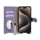 For Google Pixel 6 Pro Crossbody Chain Fishtail Litchi Leather Phone Case(Purple) - 3
