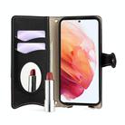 For Samsung Galaxy S22 5G Crossbody Chain Fishtail Litchi Leather Phone Case(Black) - 3