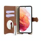 For Samsung Galaxy S23 5G Crossbody Chain Fishtail Litchi Leather Phone Case(Brown) - 3
