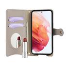 For Samsung Galaxy S23+ 5G Crossbody Chain Fishtail Litchi Leather Phone Case(Grey) - 3