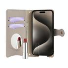 For Itel A50 Crossbody Chain Fishtail Litchi Leather Phone Case(Grey) - 3