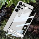 For Samsung Galaxy S25 Ultra 5G GKK Triumph Phantom Clear Full Coverage Phone Case with Holder(Gold) - 3